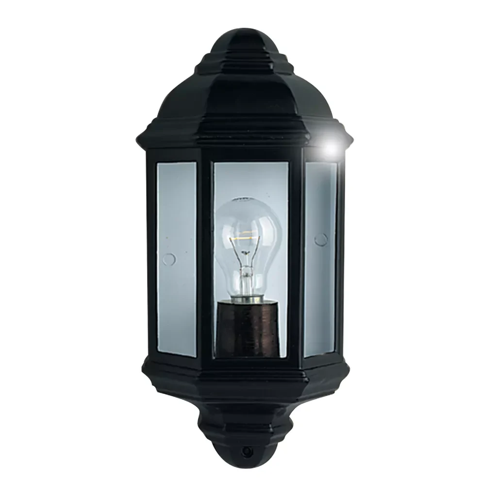 Maine Outdoor Wall Light - White & Black Finish