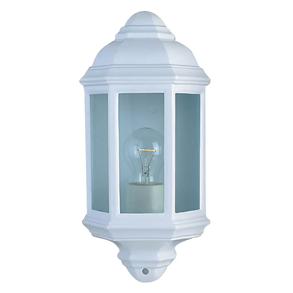 Maine Outdoor Wall Light - White & Black Finish - Image 2