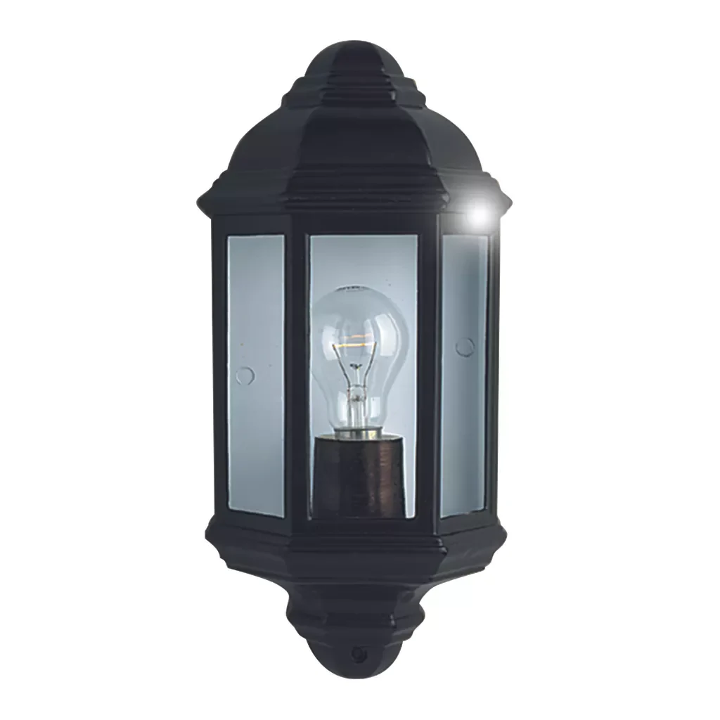 Maine Outdoor Wall Light - White & Black Finish - Image 3