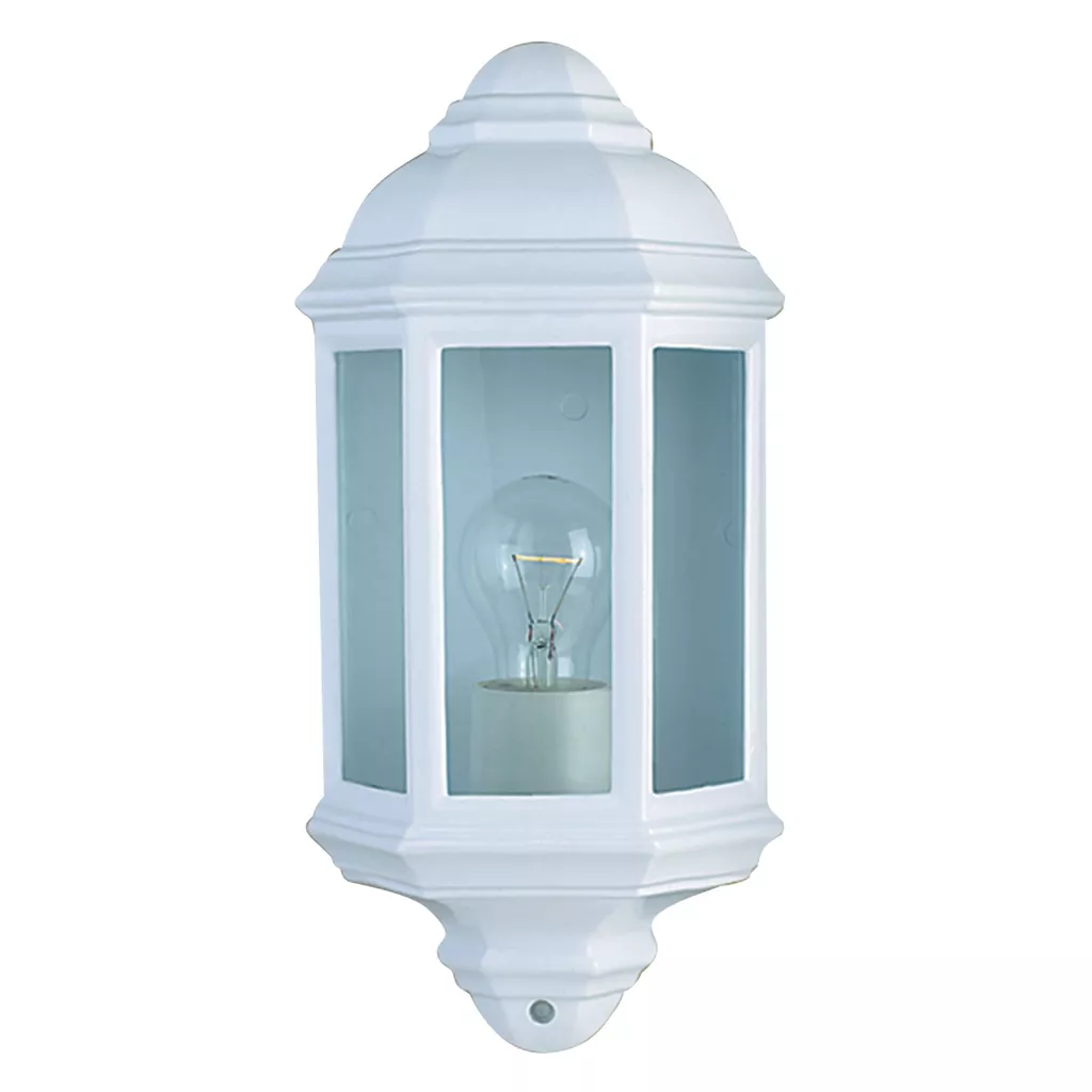 Maine Outdoor Wall Light - White & Black Finish - Image 4