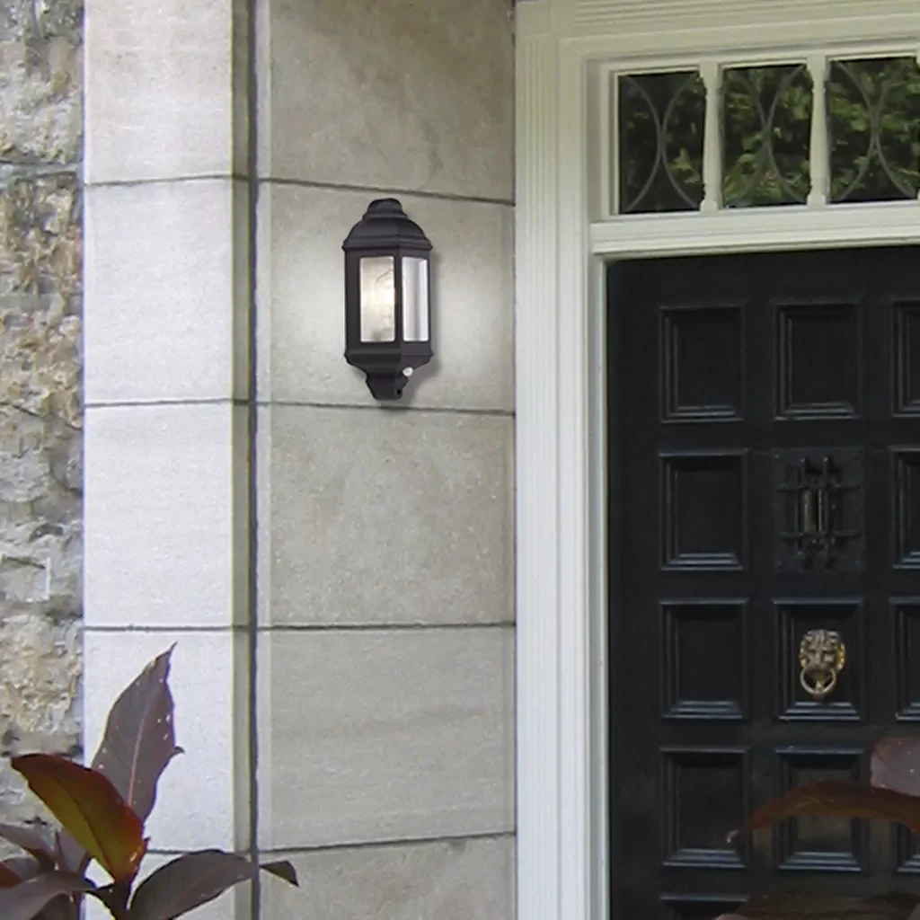 Maine Outdoor Wall Light - White & Black Finish - Image 5