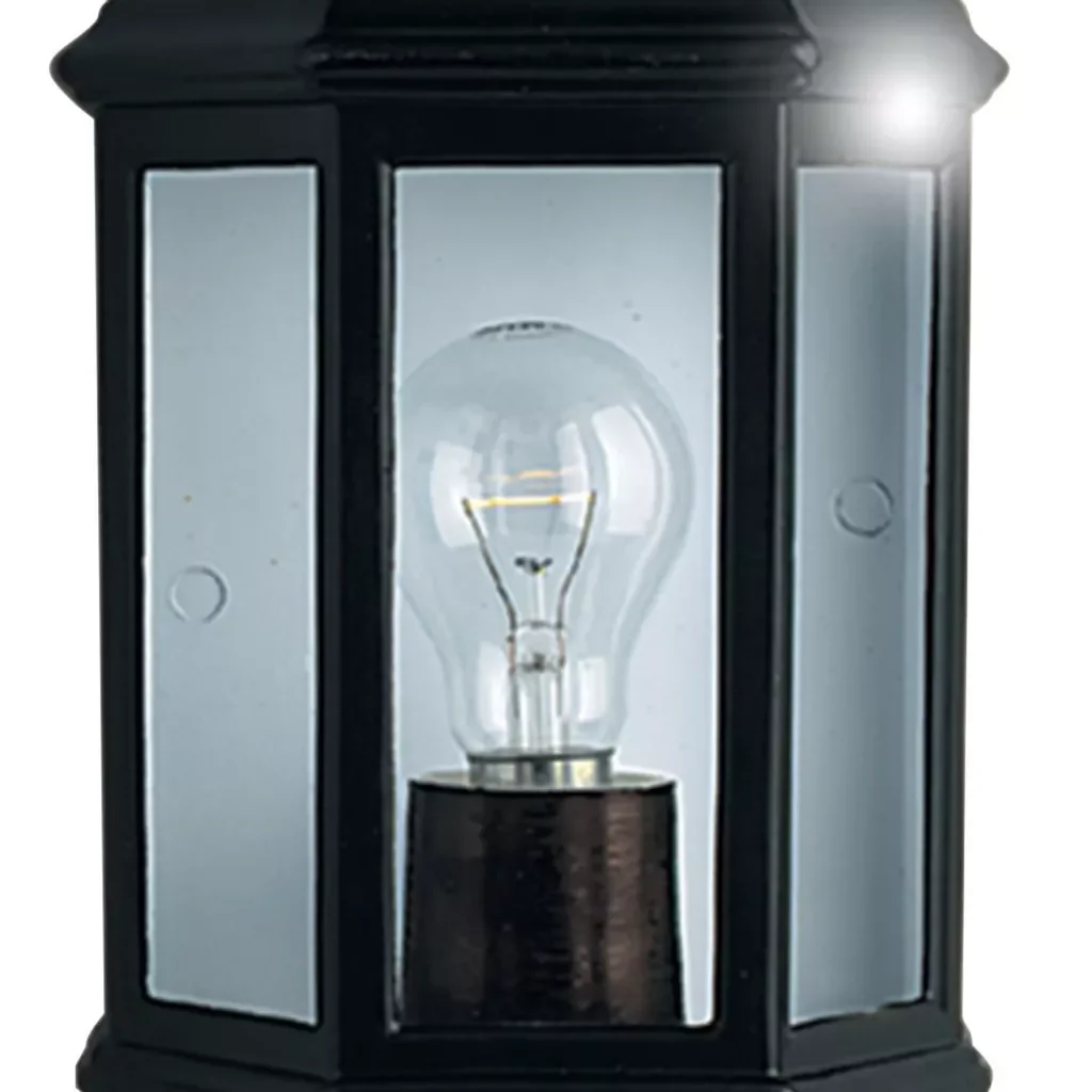 Maine Outdoor Wall Light - White & Black Finish - Image 6