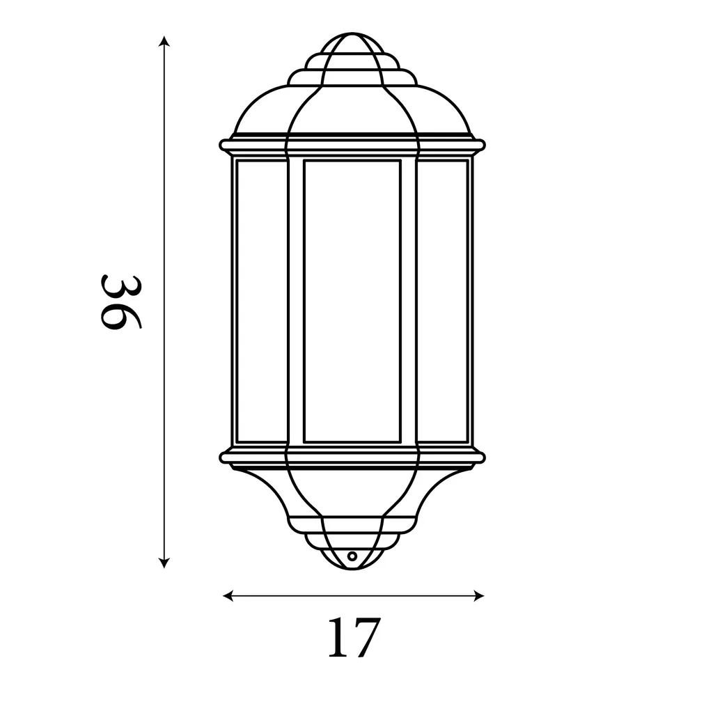 Maine Outdoor Wall Light - White & Black Finish - Image 7