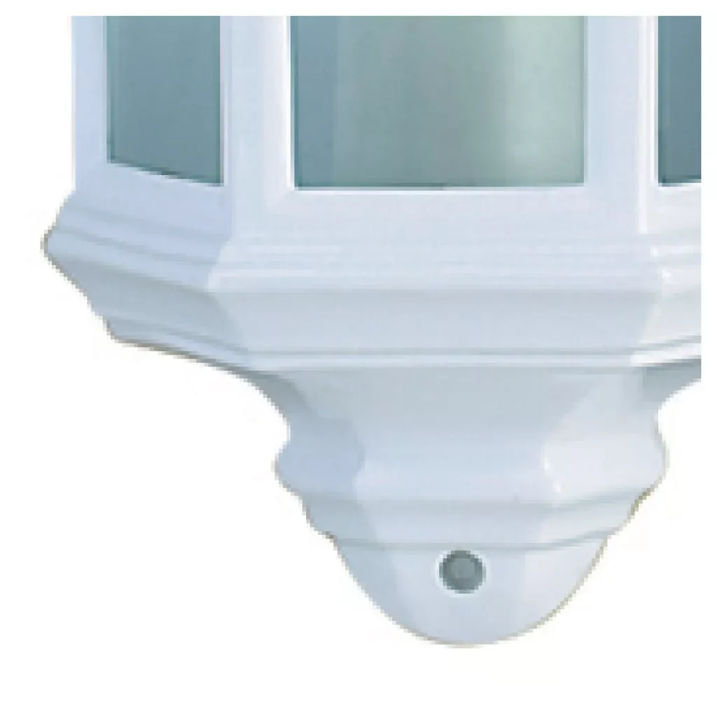 Maine Outdoor Wall Light - White & Black Finish - Image 9