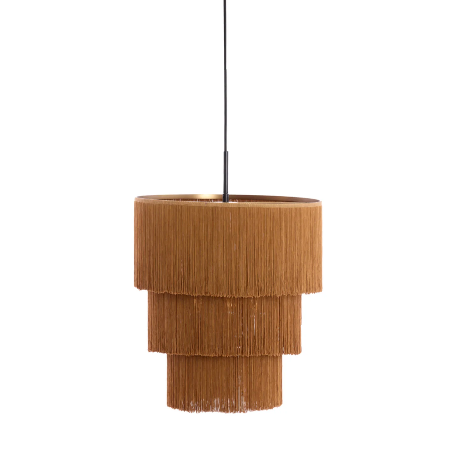 Malaika Hanging Lamp- Brown Finish