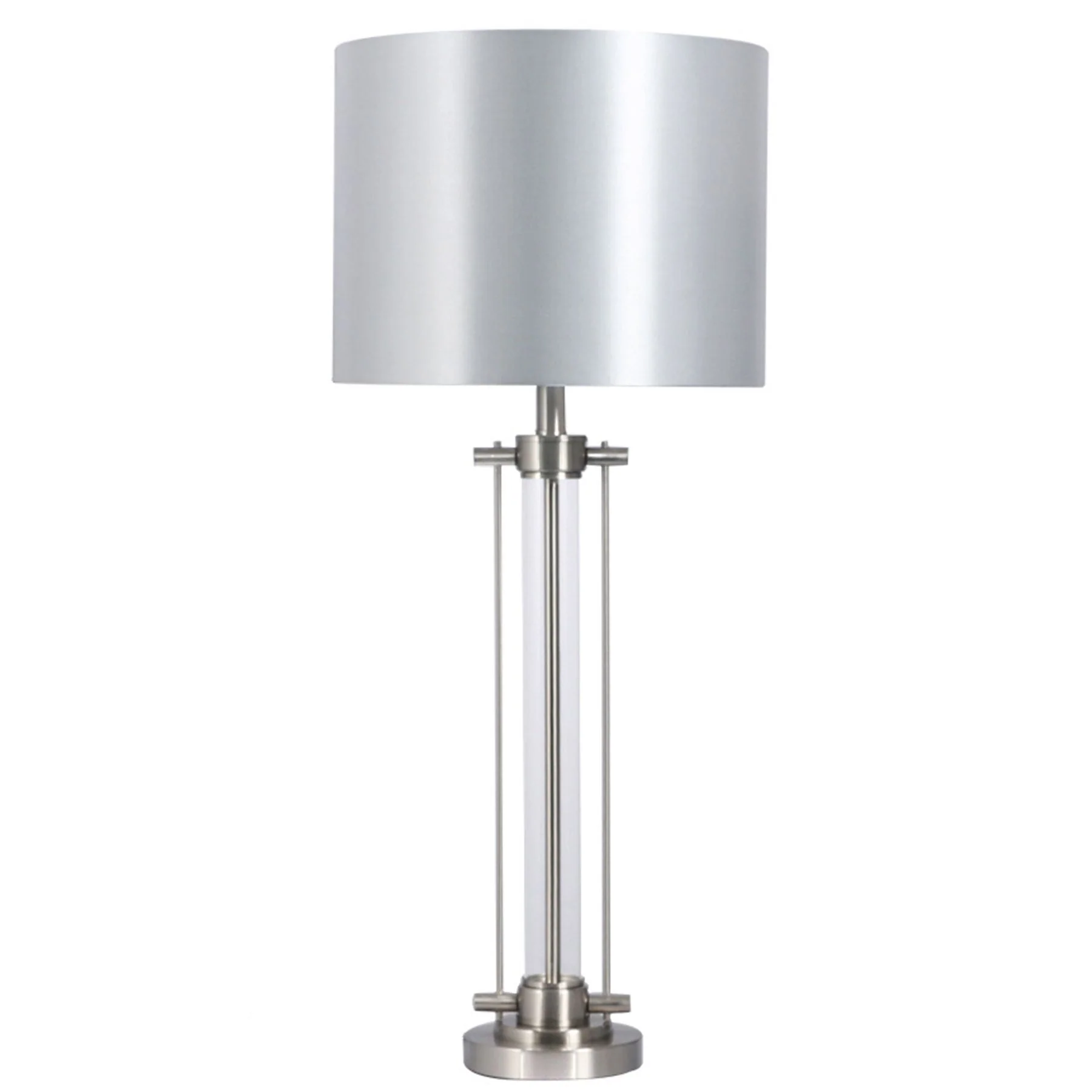 Malone Table Lamp with Shade - Satin Chrome/Satin Brass IP20