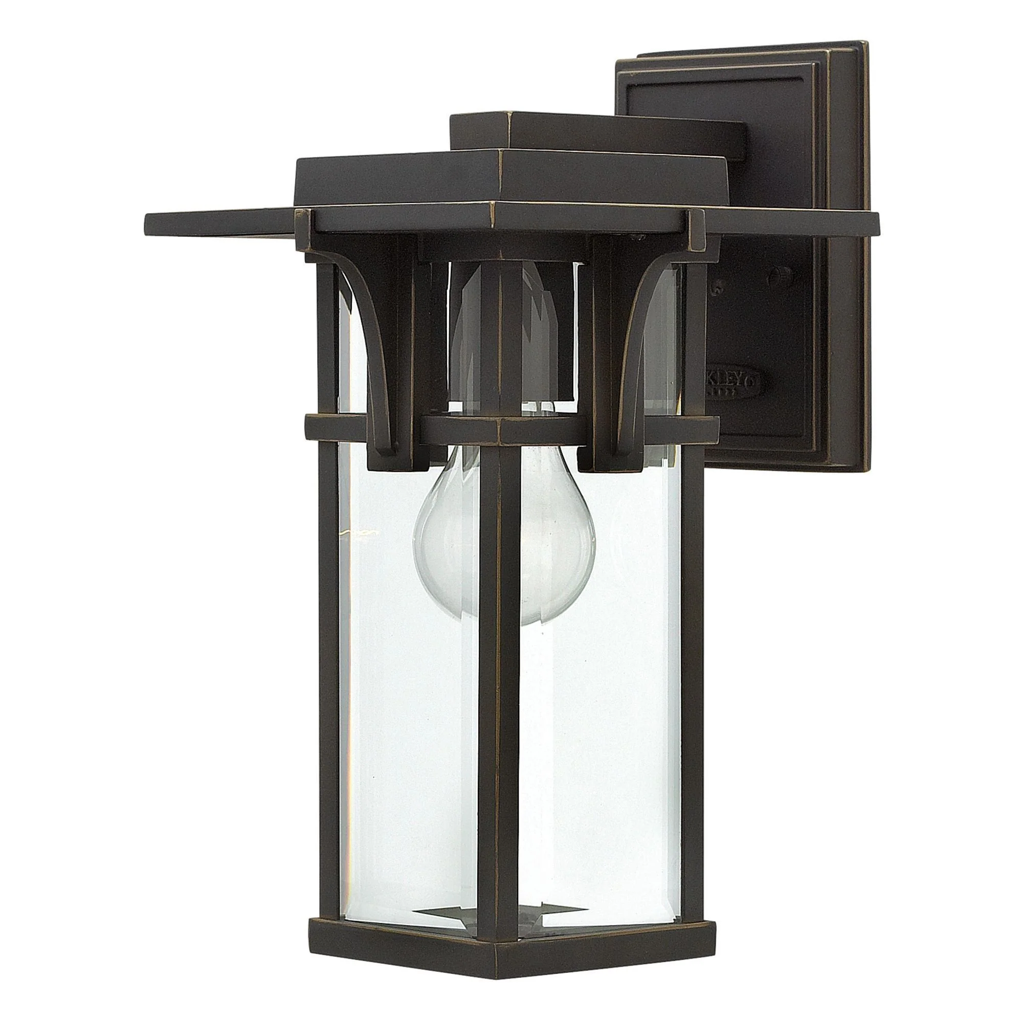 Manhattan 1Lt Small/Medium/Large Outdoor Wall  Light - Oil Rubbed Bronze IP44