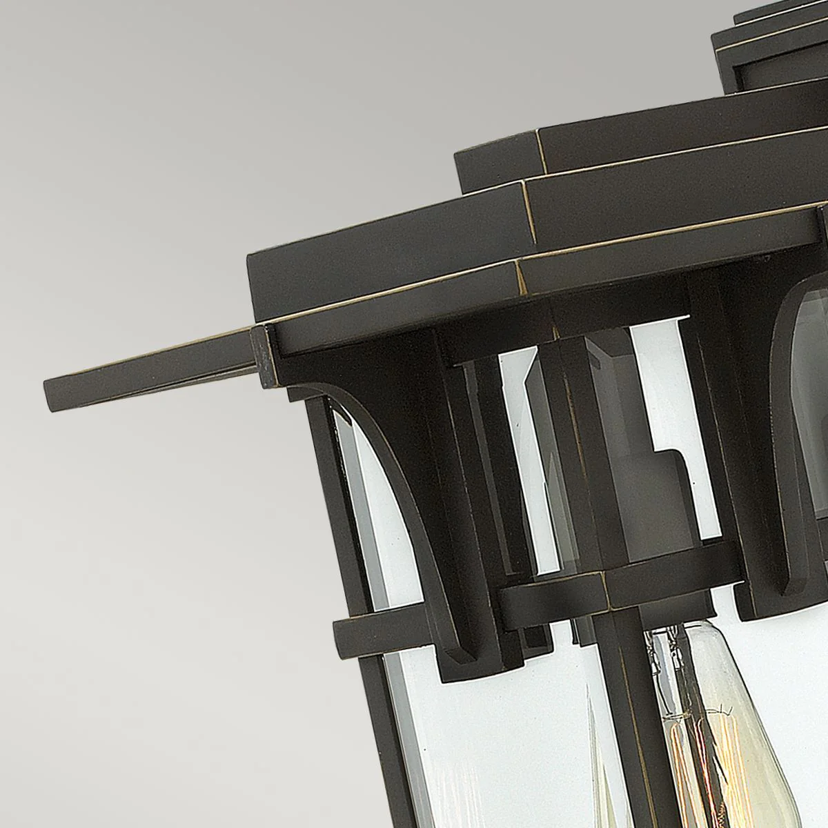 Manhattan 1Lt Small/Medium/Large Outdoor Wall  Light - Oil Rubbed Bronze IP44 - Image 9