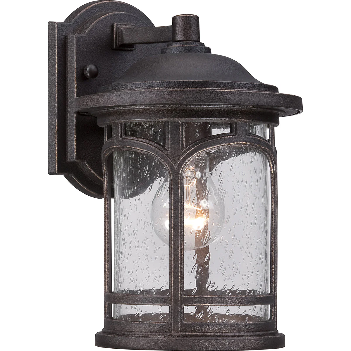 Marblehead Small/Medium Wall Lantern – Bronze/White Finish