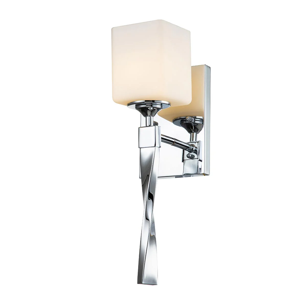 Marette 1Lt Bathroom Wall Light IP44 – Black/ Polished Chrome