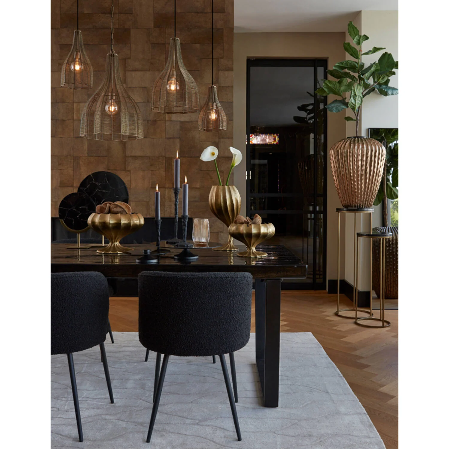Mariama 1Lt Hanging lamp - Antique Bronze - Image 2
