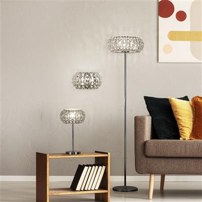 Marilyn Crystal Table Lamp - Chrome - Image 3