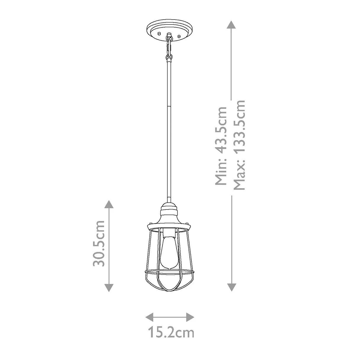 Marine 1 Light Mini Pendant-  Western Bronze - Image 2