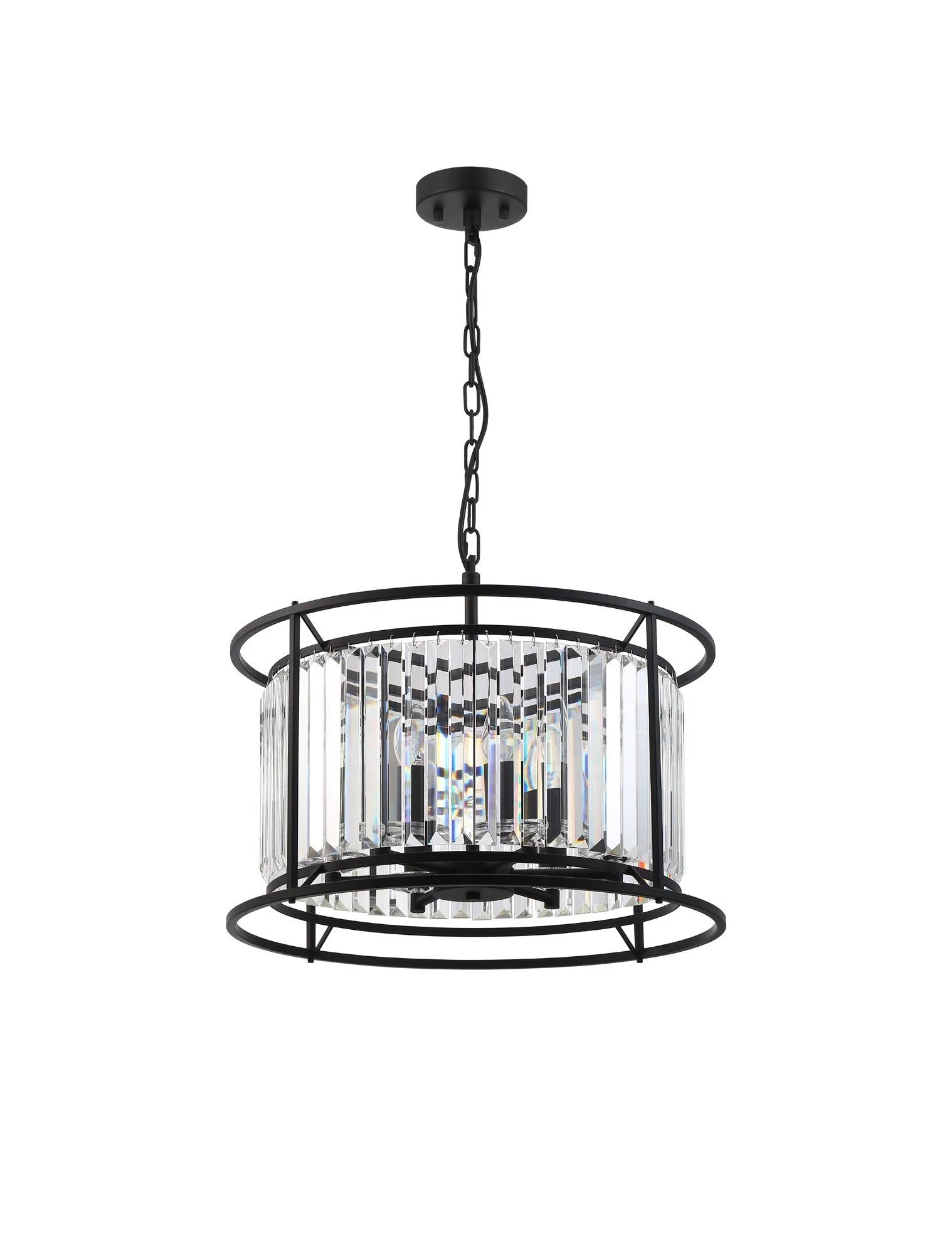 Massa 3/6Lt Crystal Ceiling Light/Semi Flush Convertible - Various FInish - Image 8