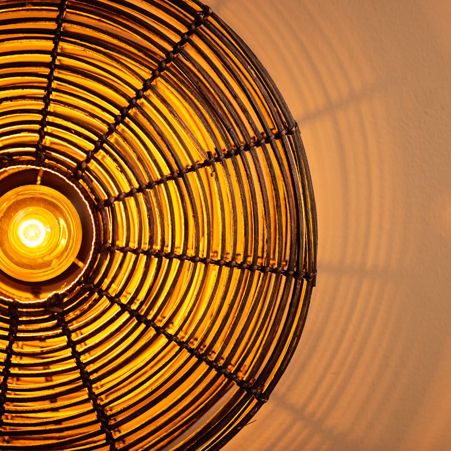 Mataka Medium & Large Wall Lamp - Rattan Finish - Image 7
