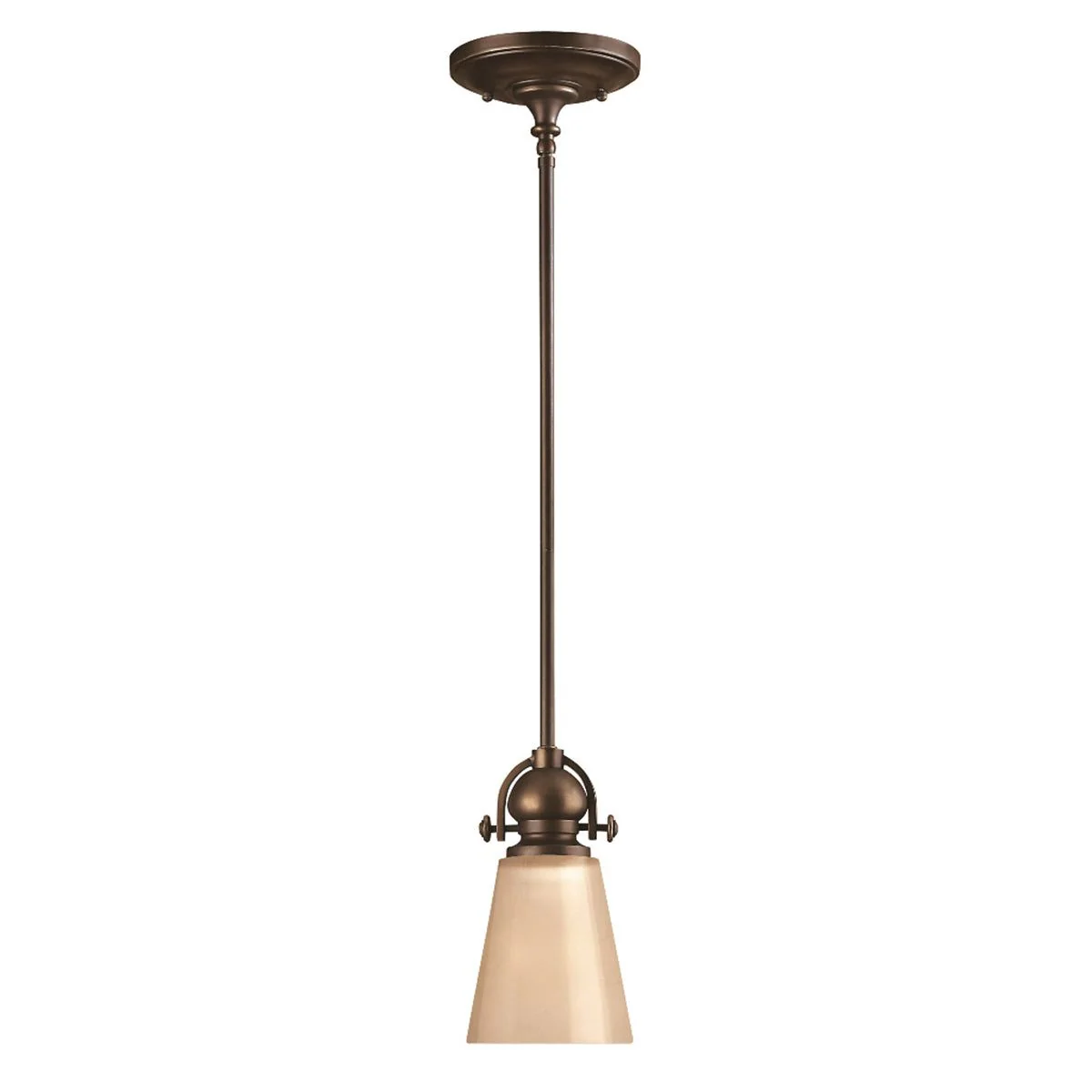 Mayflower 1Lt Small/Medium Pendant Ceiling Light - Olde Bronze Finish