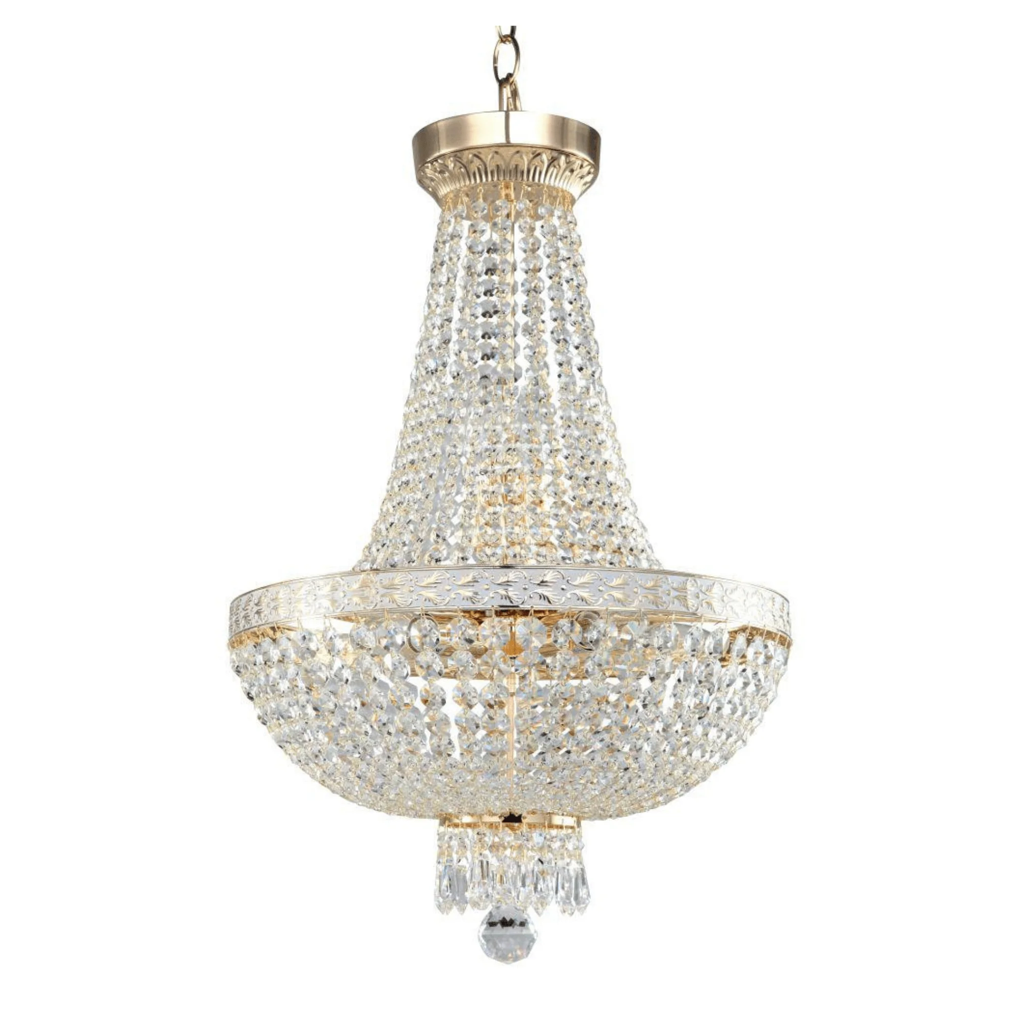 Bella 7Lt Chandelier - Gold