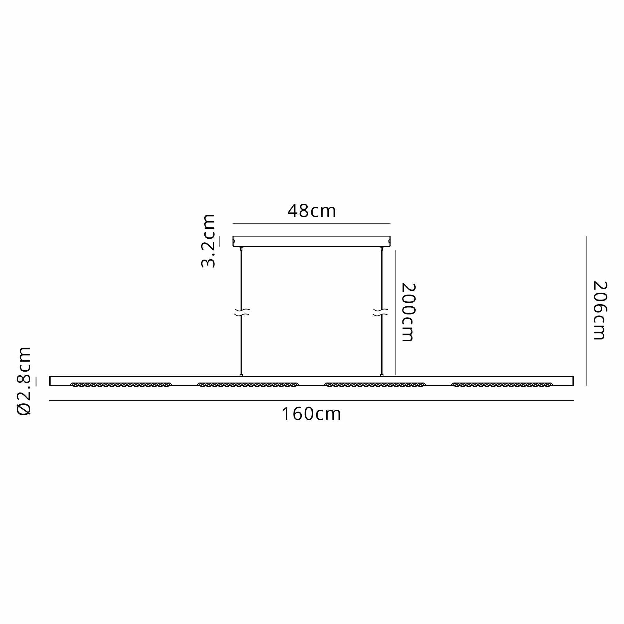 Meca LED Linear Pendant- Various Finishes - Image 21