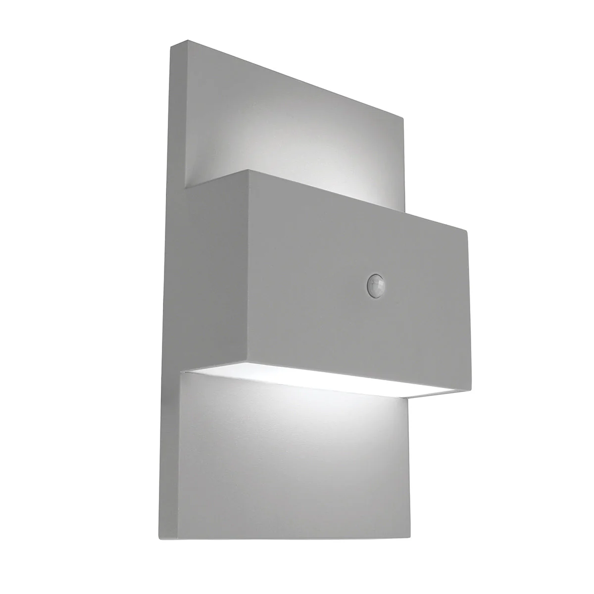 Geneve 1 Light Wall Light with PIR/ Without PIR - Aluminium/Graphite Finish