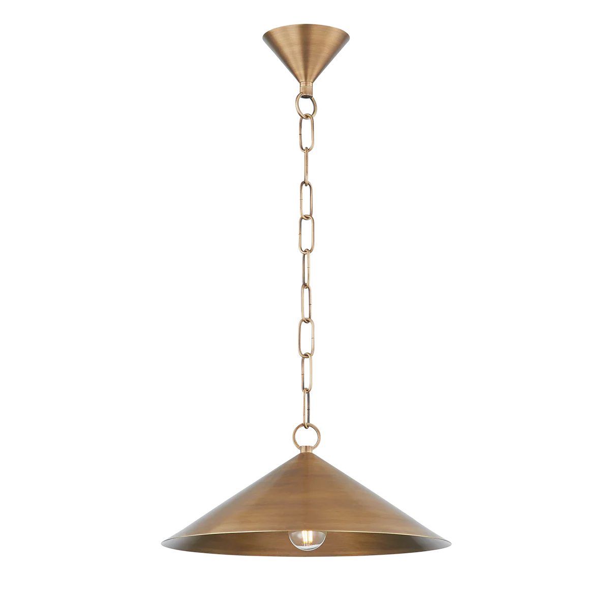 Midvale 1Lt Pendant - Patina Brass