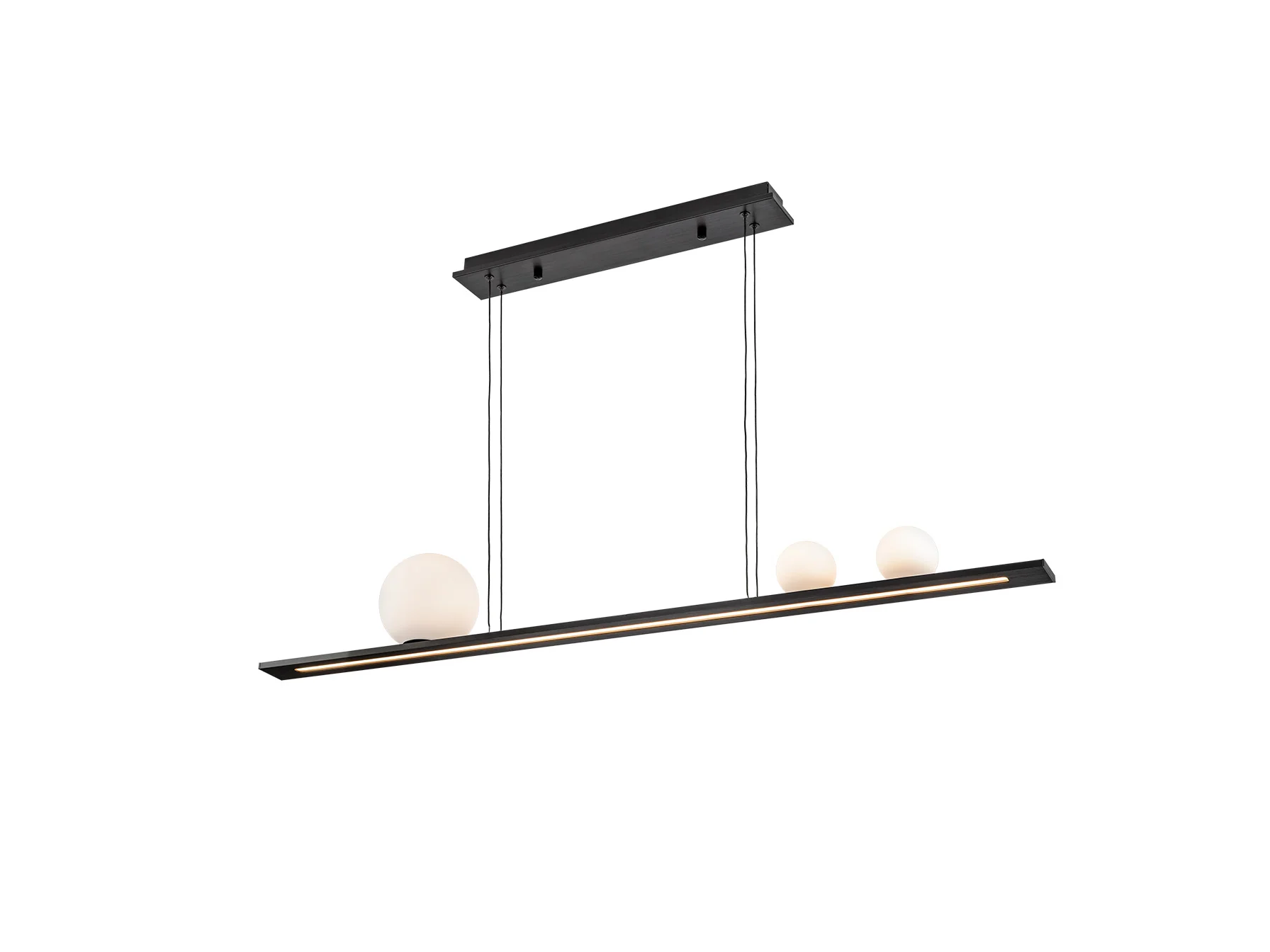 Mila Island Light- Golden/ Black Finishes