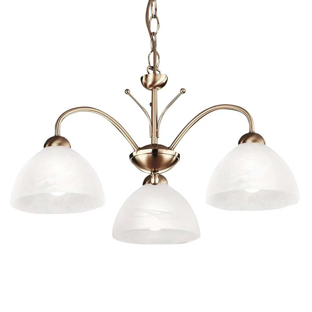 Milanese 3/5Lt Multi-Arm Pendant - Antique Brass  Finish