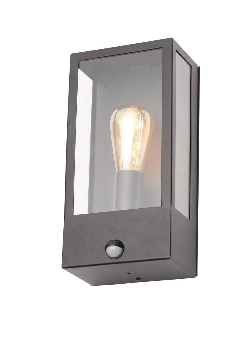 Minerva PIR Box Lantern - Black/ Anthracite Finish