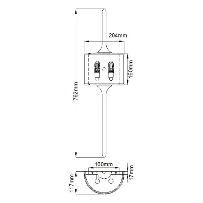 Mona 2 Light Bathroom Wall Light IP44  Various Finishes - Promotional Offer - Image 8