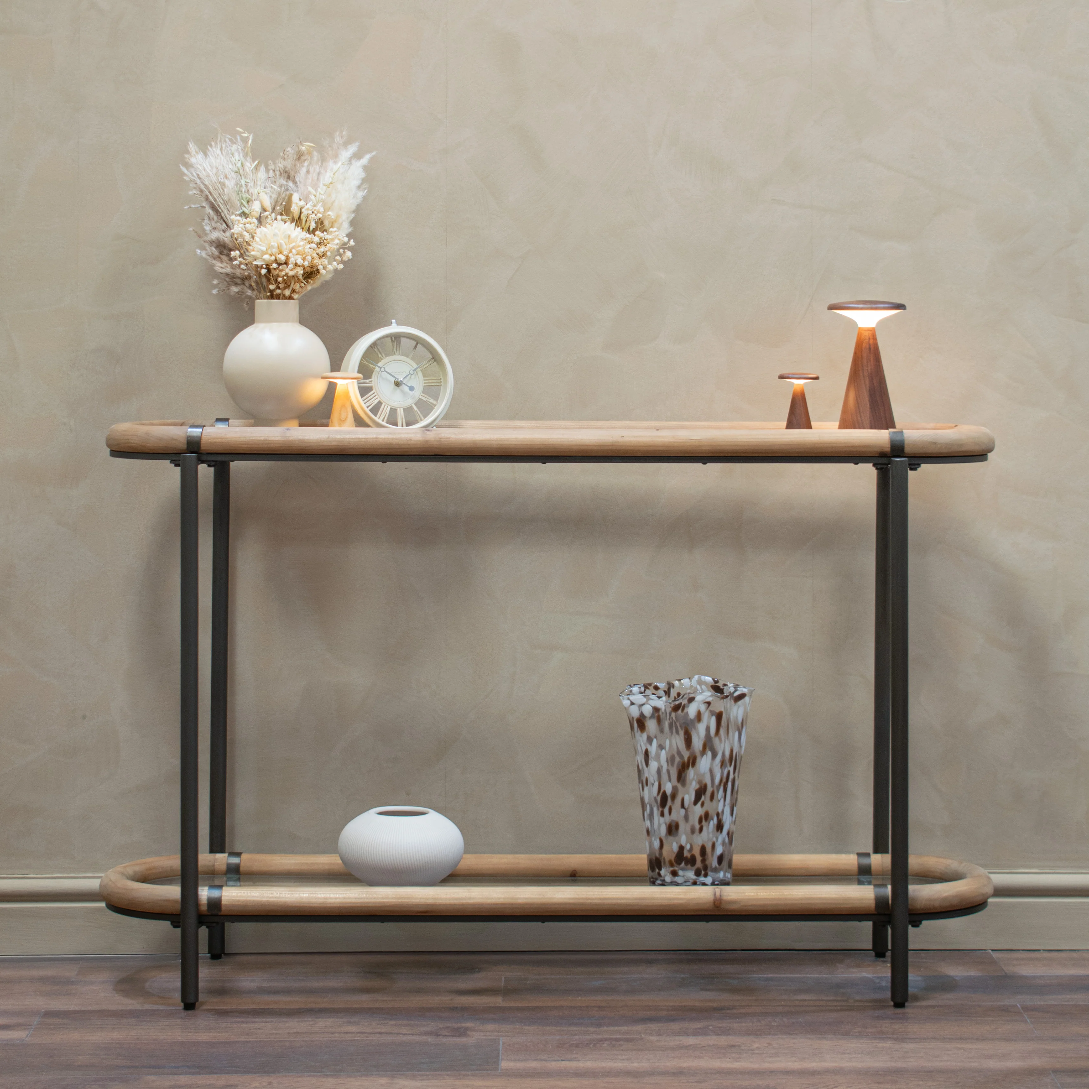 Morley Console Table - Natural Walnut - Image 2