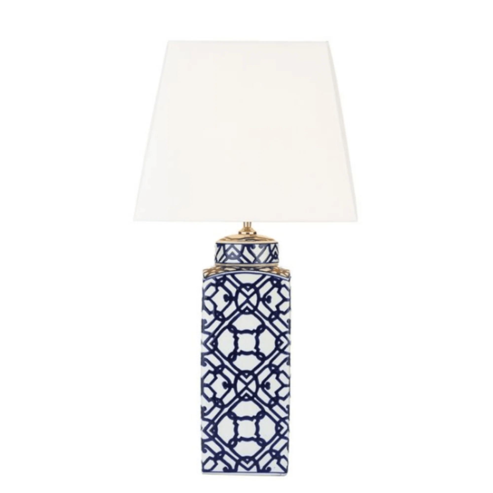 Mystic Table Lamp Blue And White Base Only