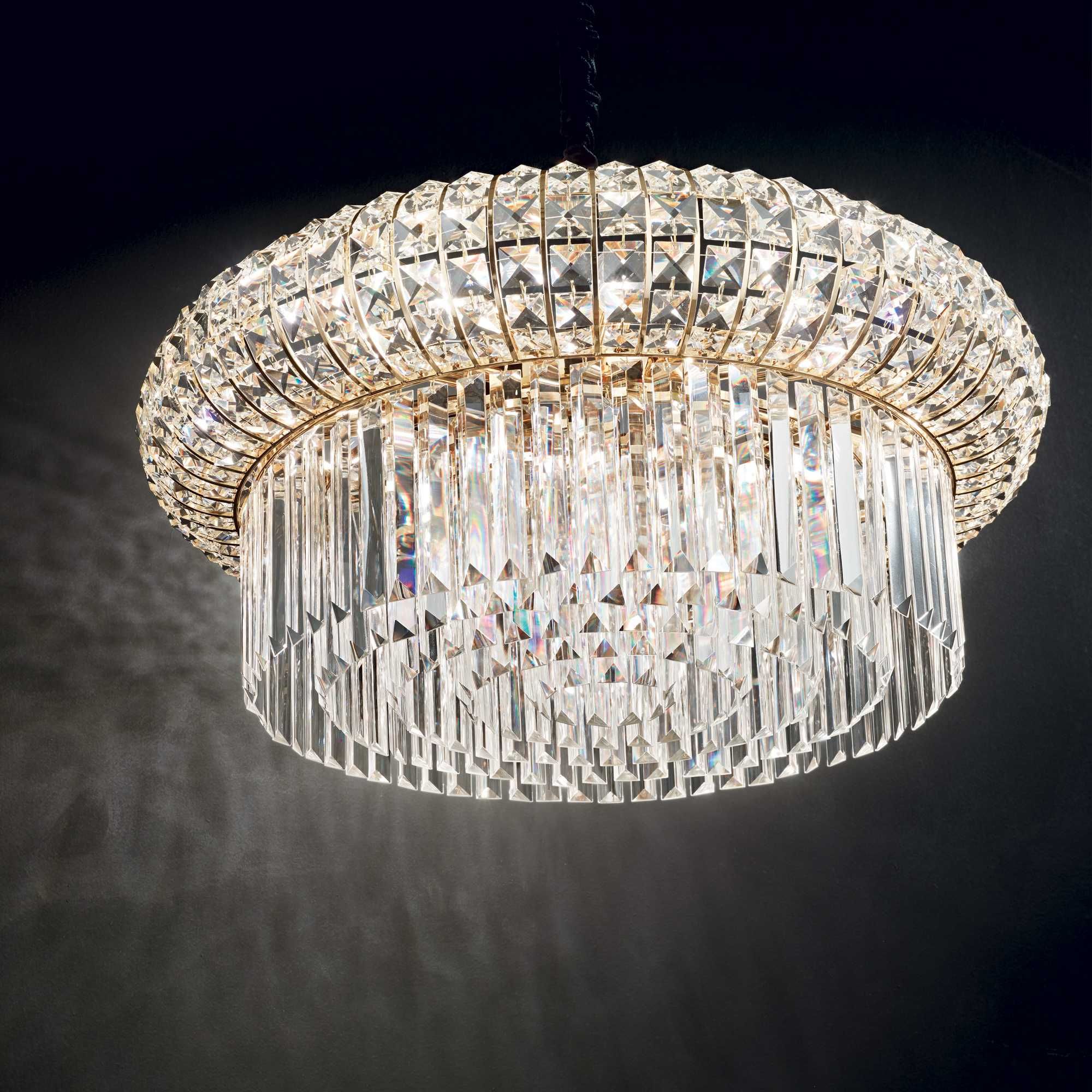 Nabucco 12/16Lt Crystal Centre Light Gold Finish - Image 4