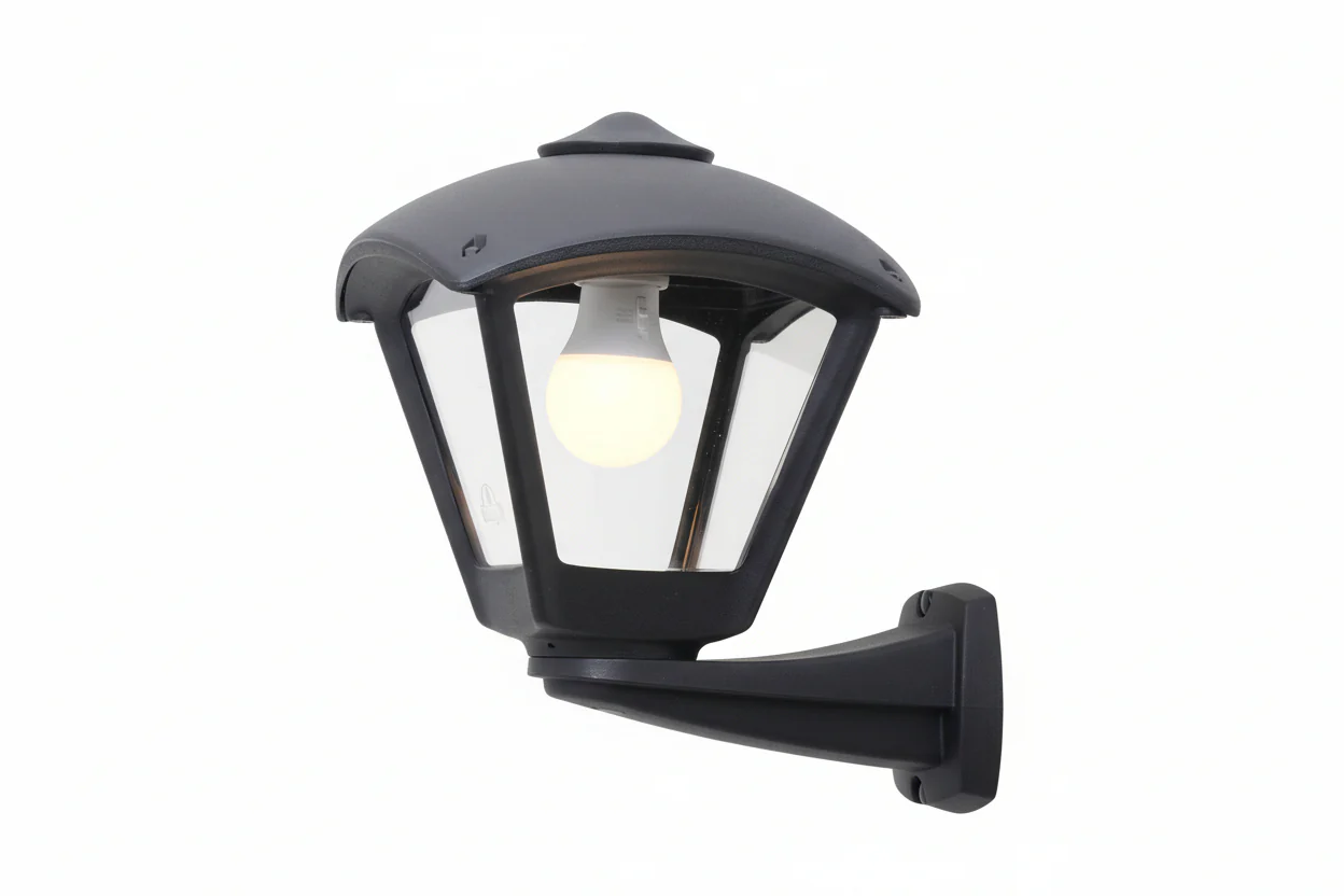 Nardo Dario Black/Grey Wall Light IP55