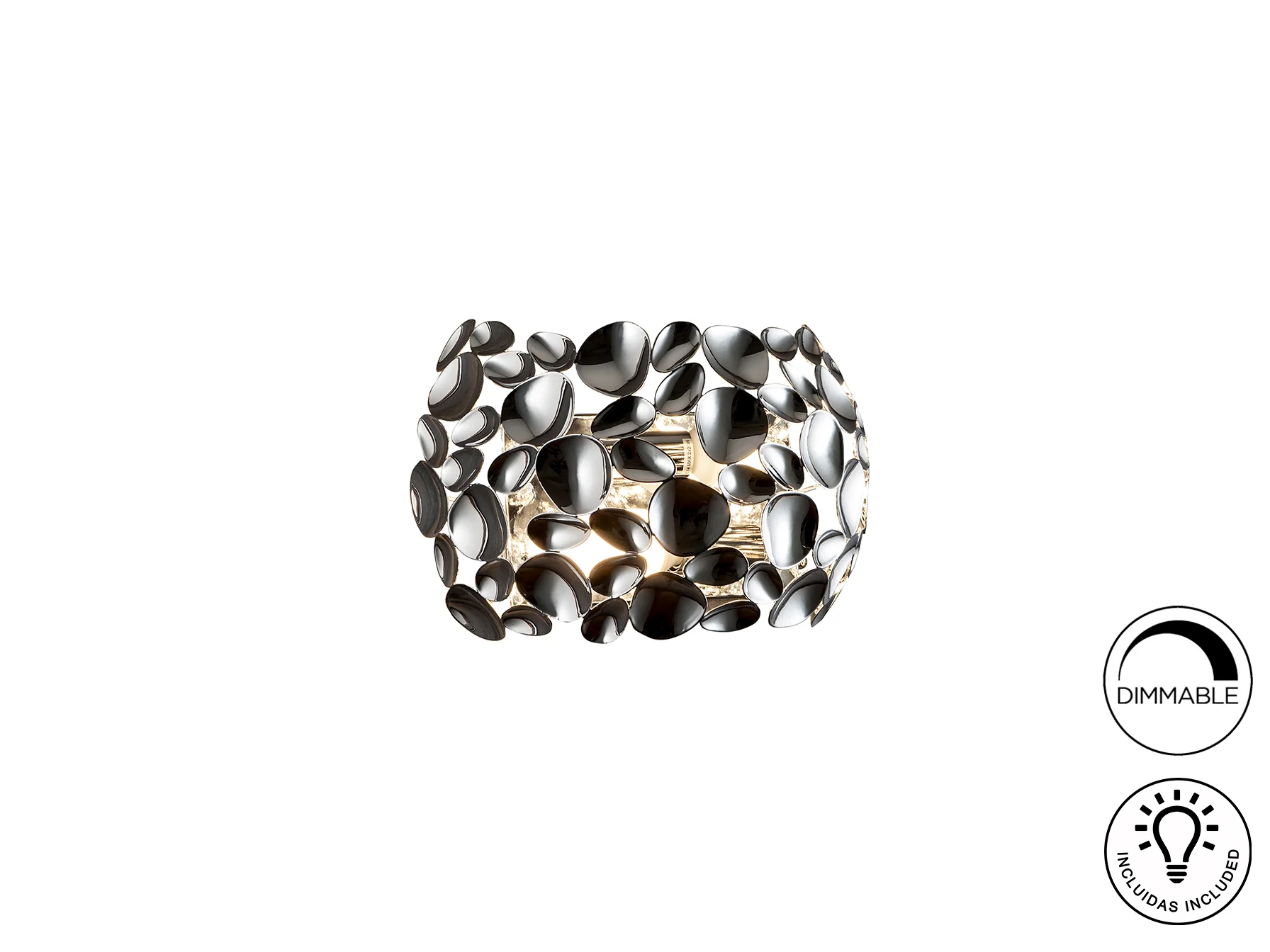 Narisa Wall Light- Chrome/ Rose Gold Finish - Image 5