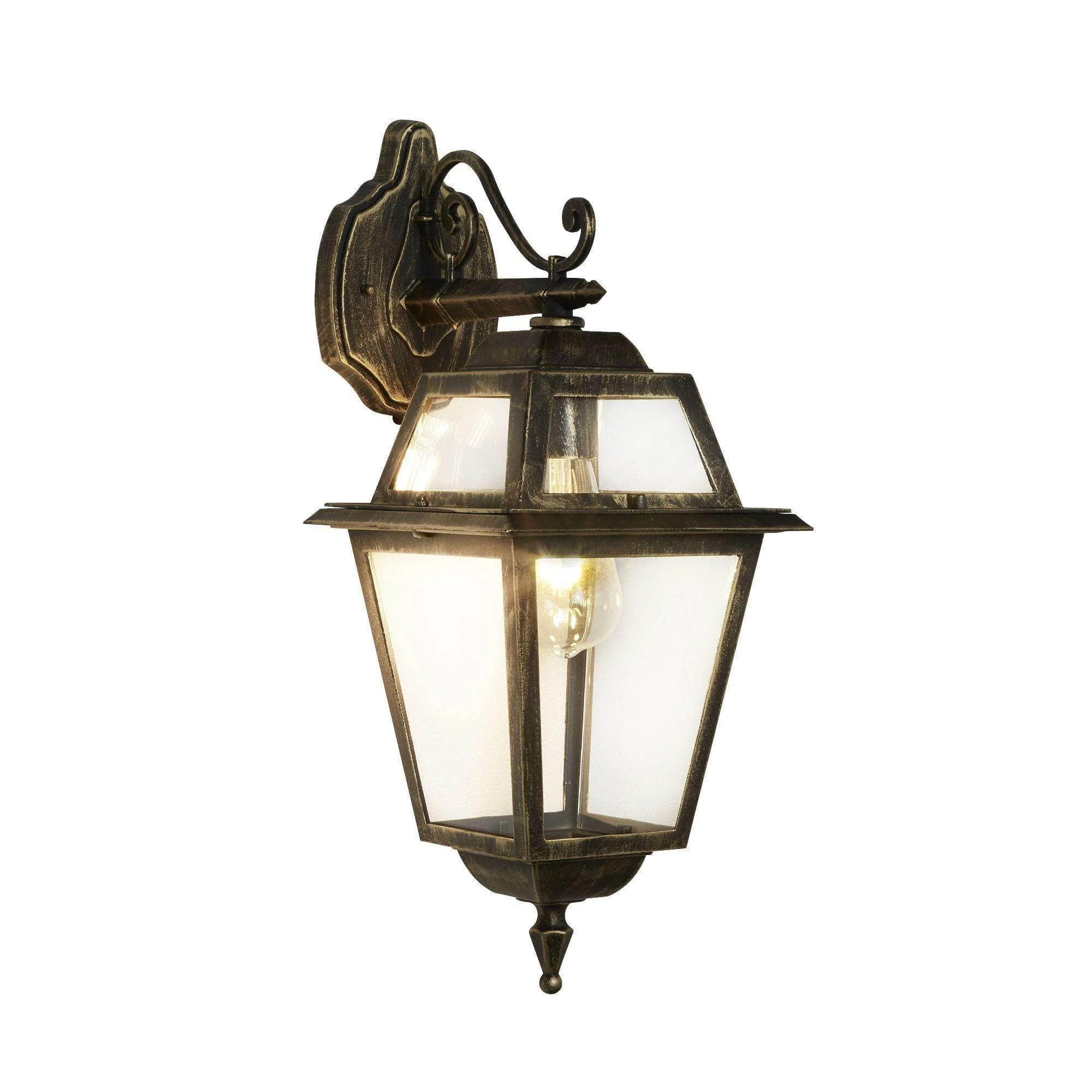 NEW ORLEANS UP/DOWN OUTDOOR DOWNLIGHT - BLACK GOLD, CLEAR GLASS, IP44