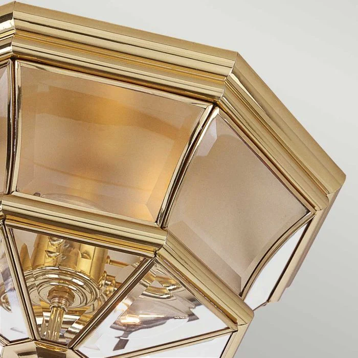 Newbury Flush Mount,  Polished Brass - Image 2