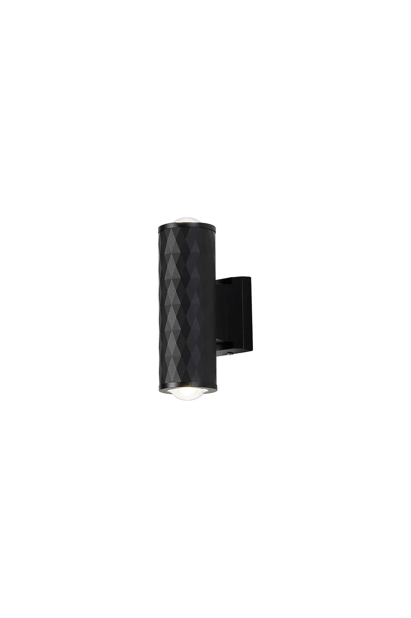 Nightingale IP54 GU10 Diamond Up/Down Wall Light - Dome Shade