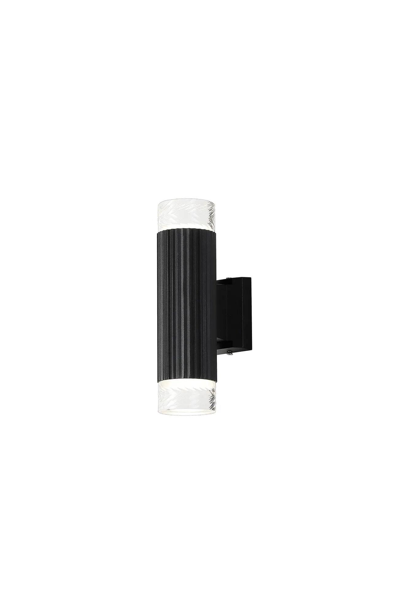 Nightingale IP54 GU10 Line Frame Up/Down Wall Light - Diagonal Shades