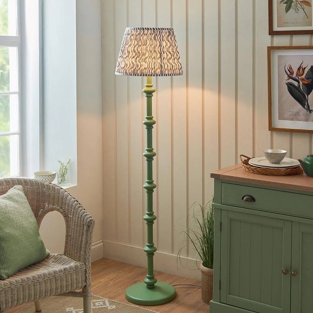 Nivara Ripple Floor Lamp In Various Finishes B22 - Image 6
