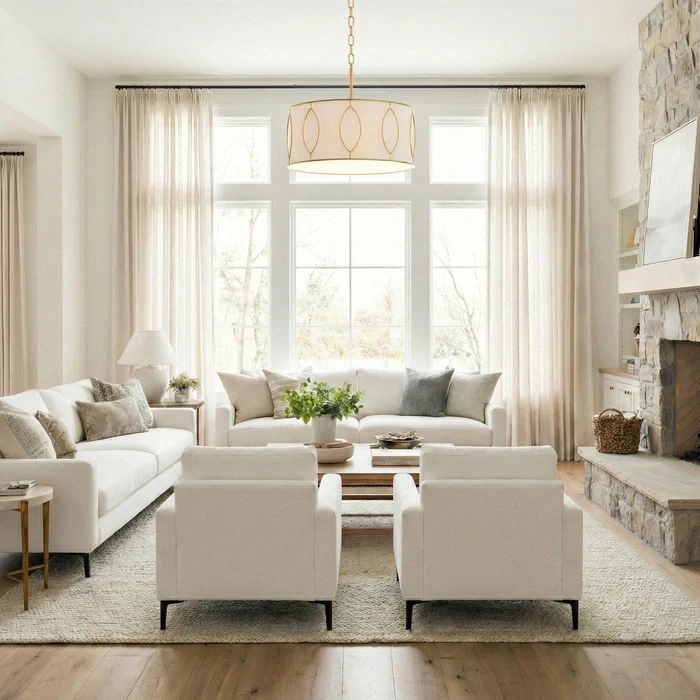 Norfolk 4lt Hanging Pendant Light- Matte Gold - Image 3