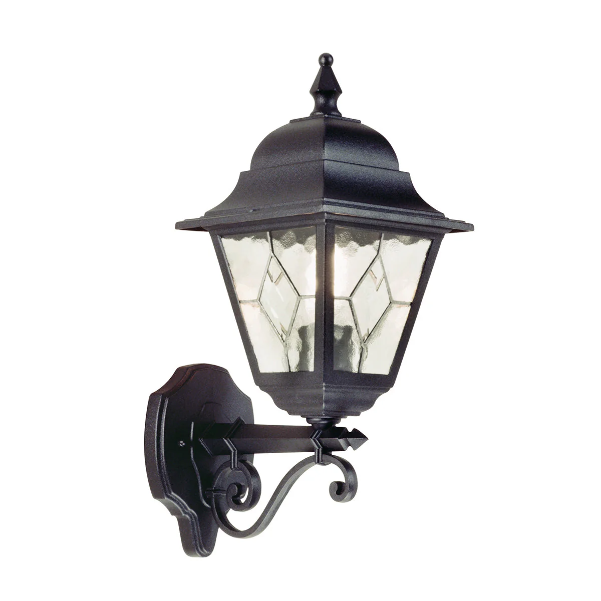 Norfolk Up/Down PIR Wall Lantern - Black Finish