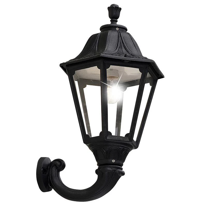 FUMAGALLI Ofir/Noemi Black Clear  E27 Wall Light Garden Lights
