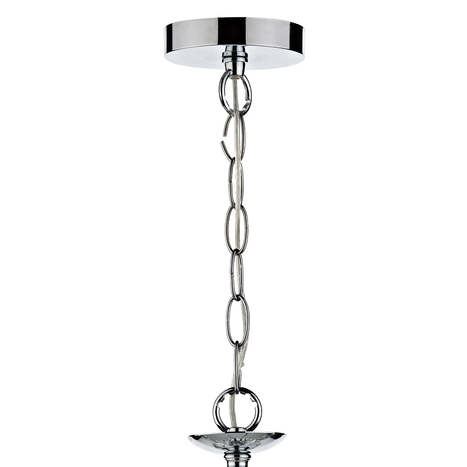 Oleana 5 Light Fitting Polished Chrome Crystal - Image 2