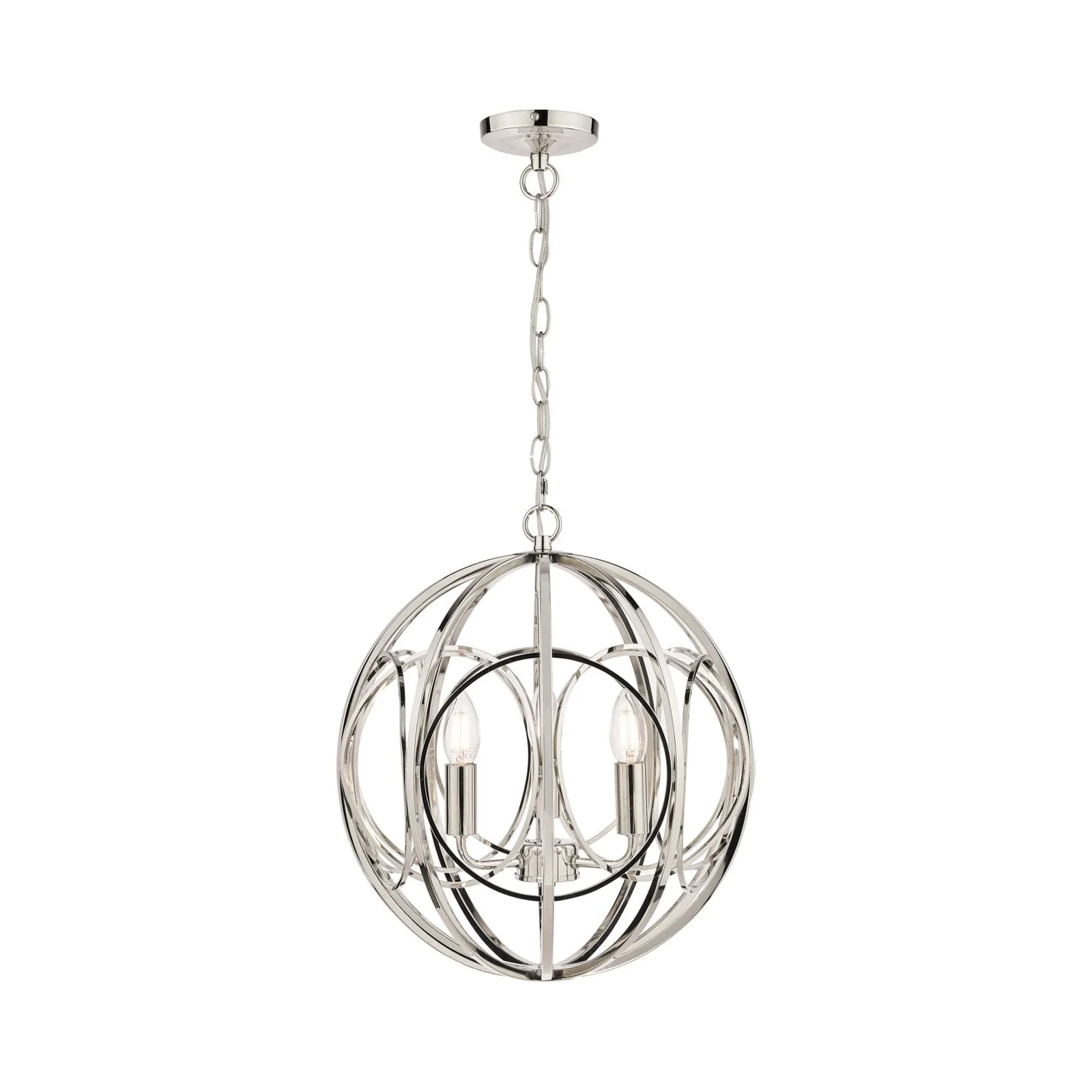 Orbital 3lt Pendant Polished Nickel