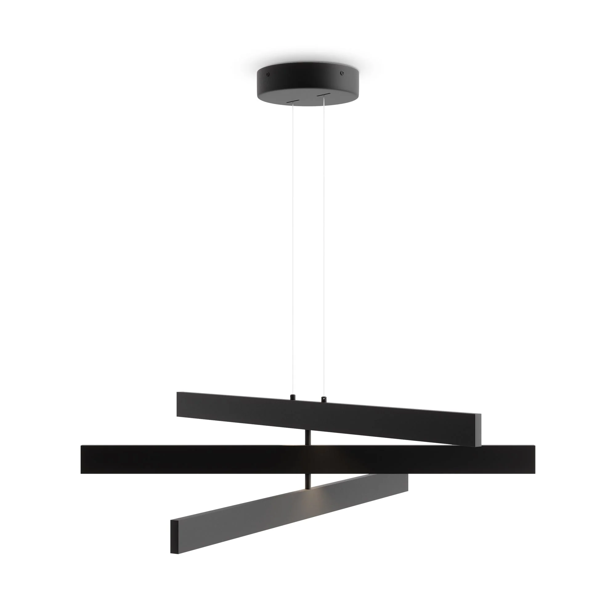 Origami LED Hanging Light - Black/White Finish - Image 2