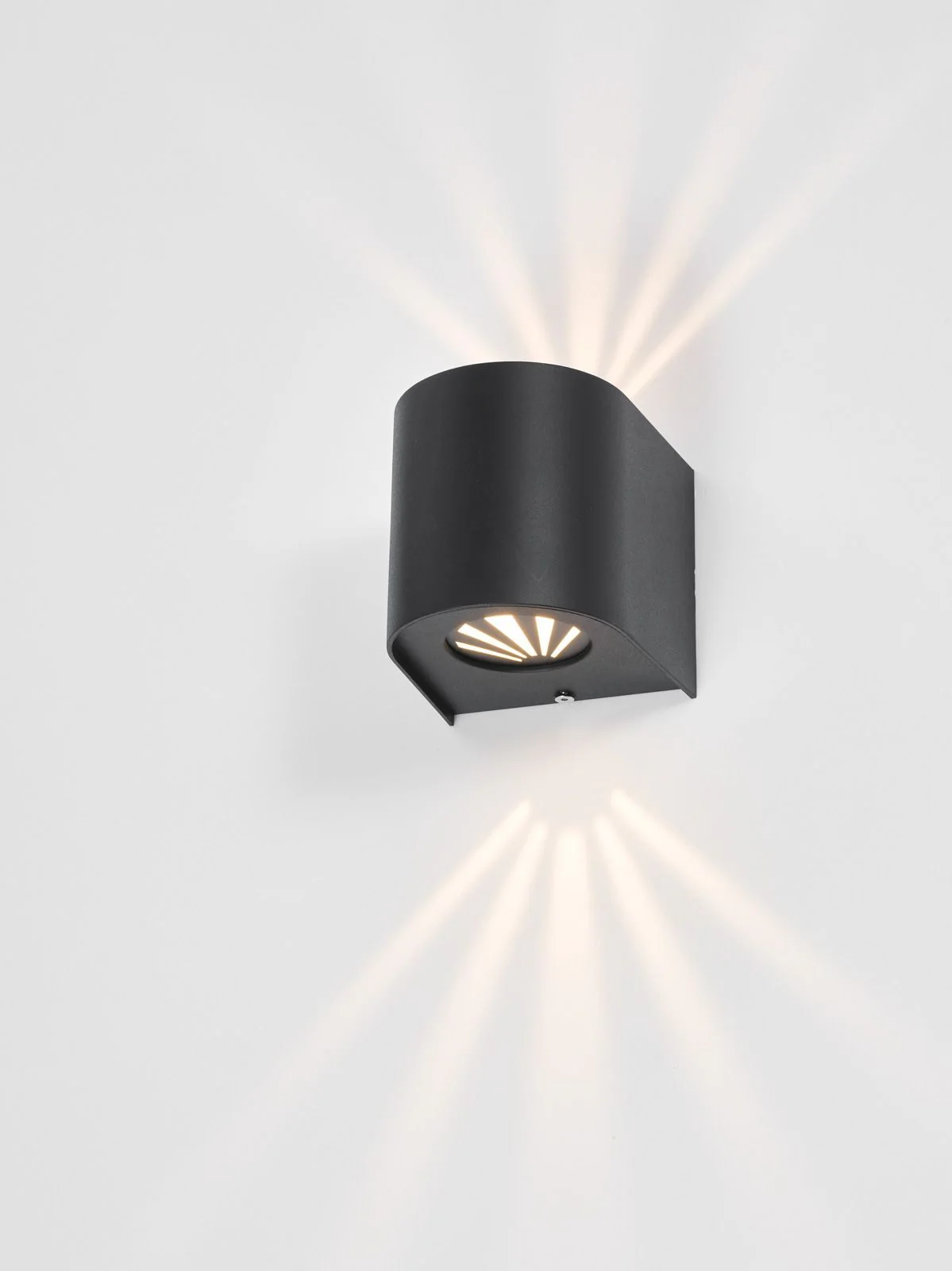 Orville 2 Light LED IP44 Outdoor Wall Light-  Matt Black - Image 3