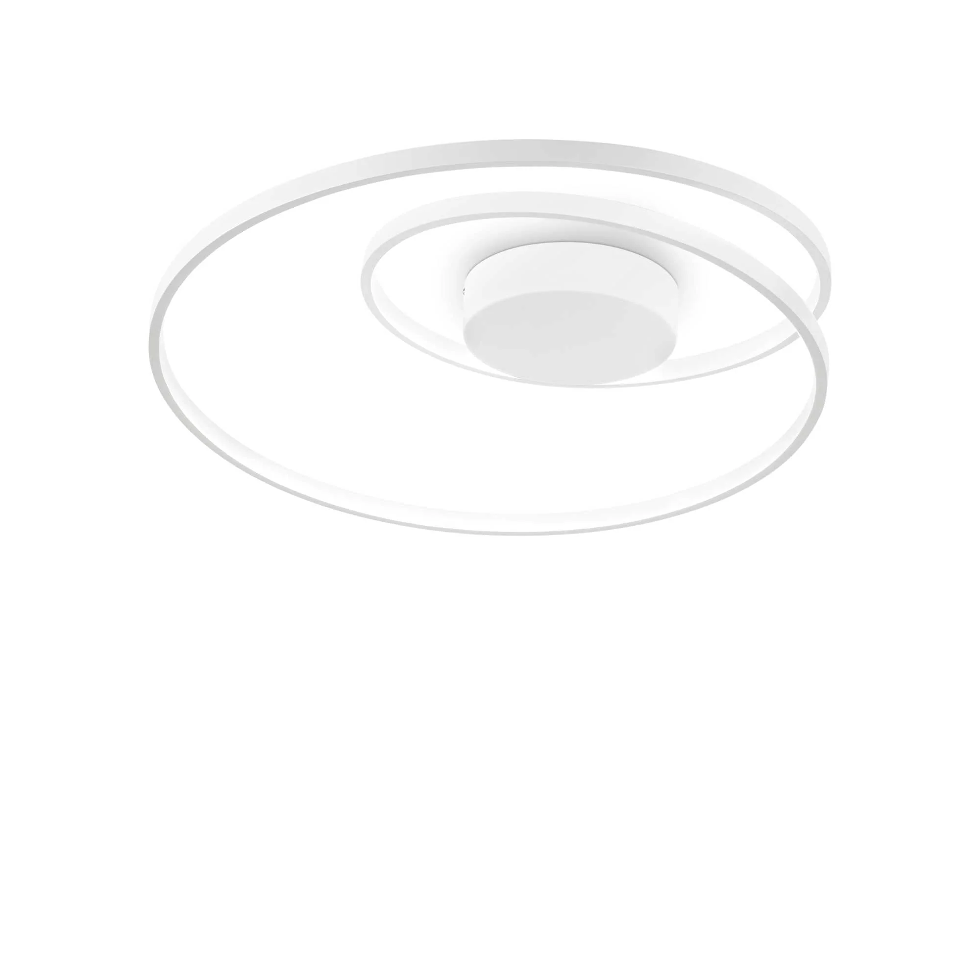 Oz Flush Light Fitting - Black/Brass/White Finish