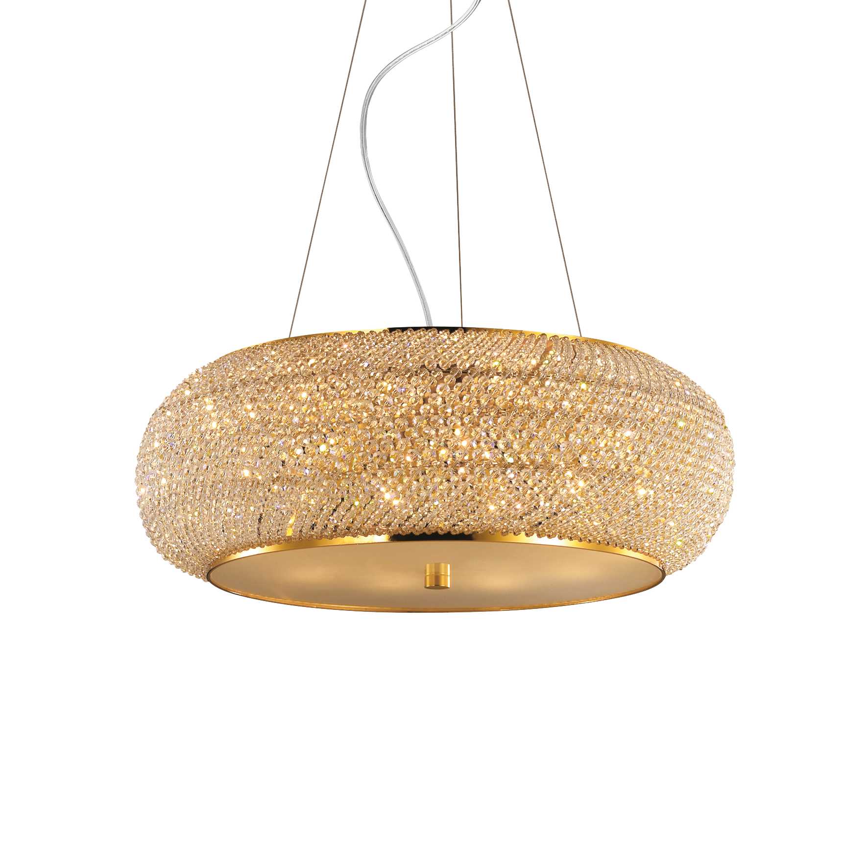Pasha Centre Ceiling Light Fitting - Chrome/Gold Finish - Image 4