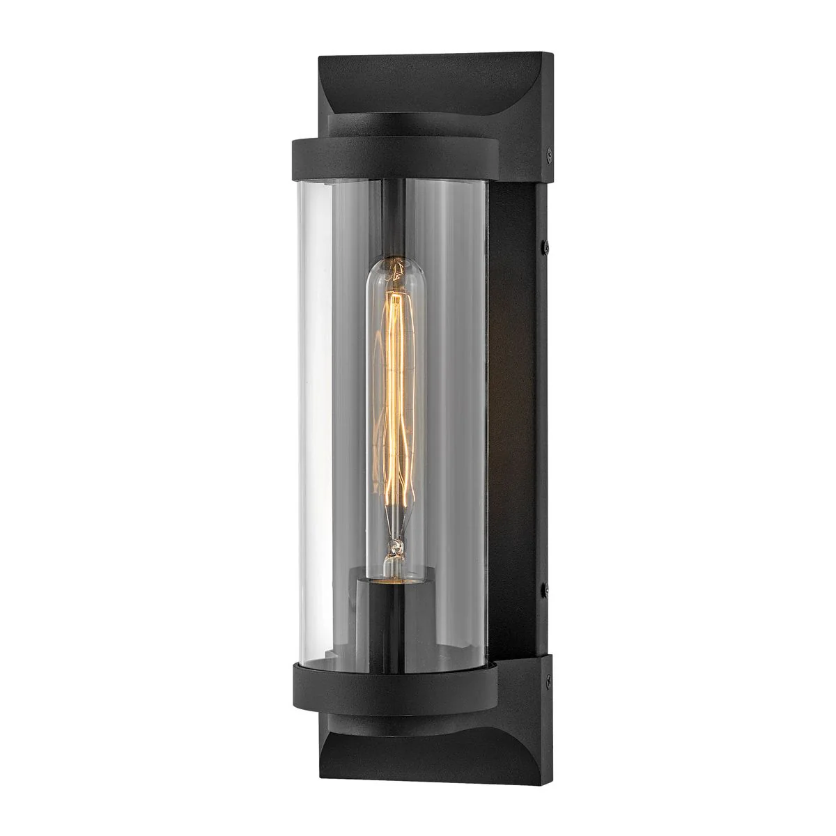 Pearson 1 Light Medium Wall Lantern - Burnished Bronze/Textured Black E27 IP44 - Image 2