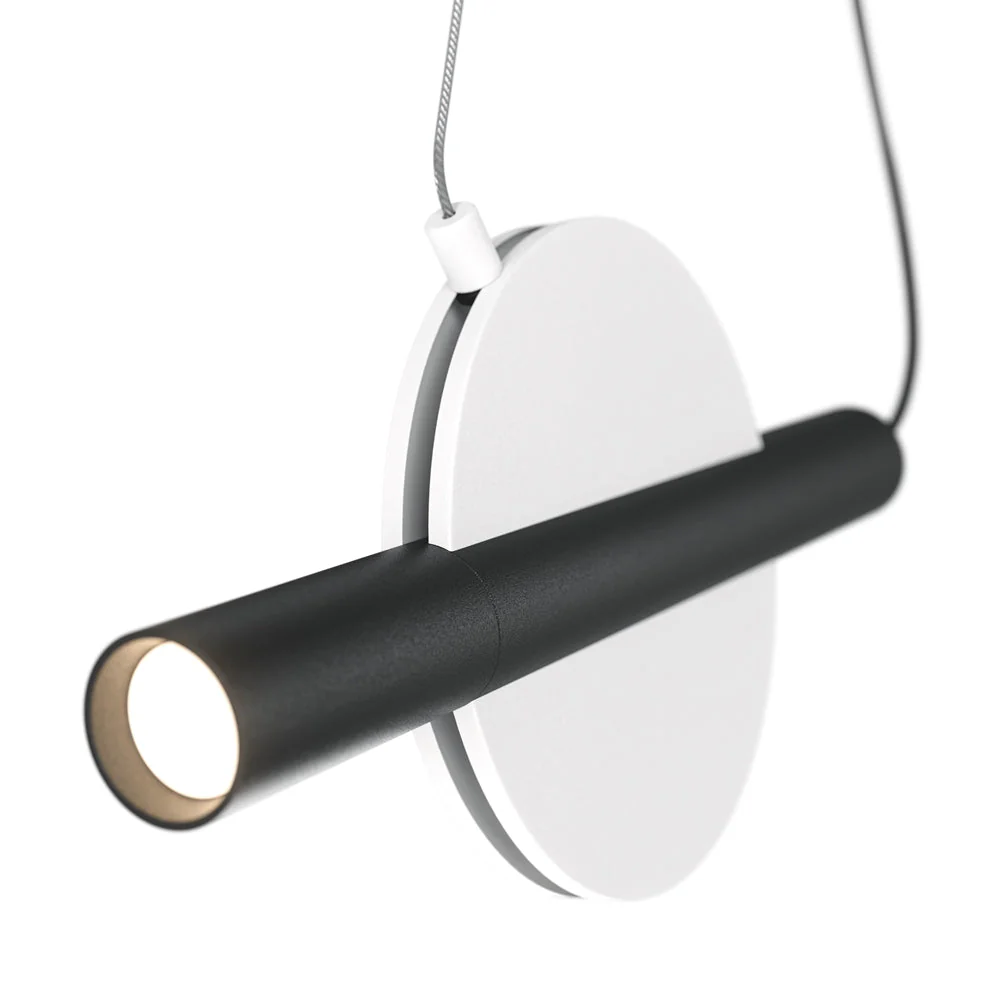 Enigma Pendant Lamp - Brass/White Finish