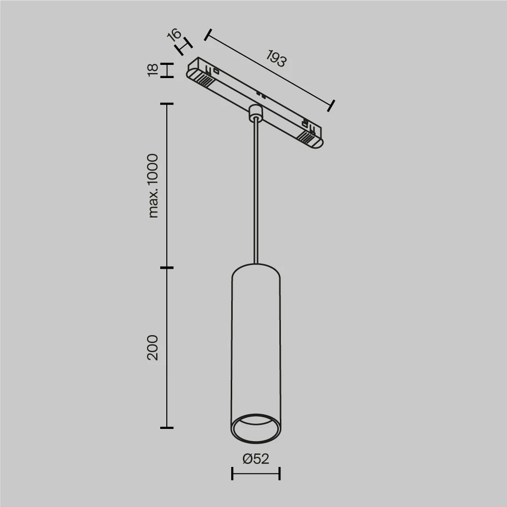 Pendant track luminaire Focus Led Exility 12W 36° - Image 24
